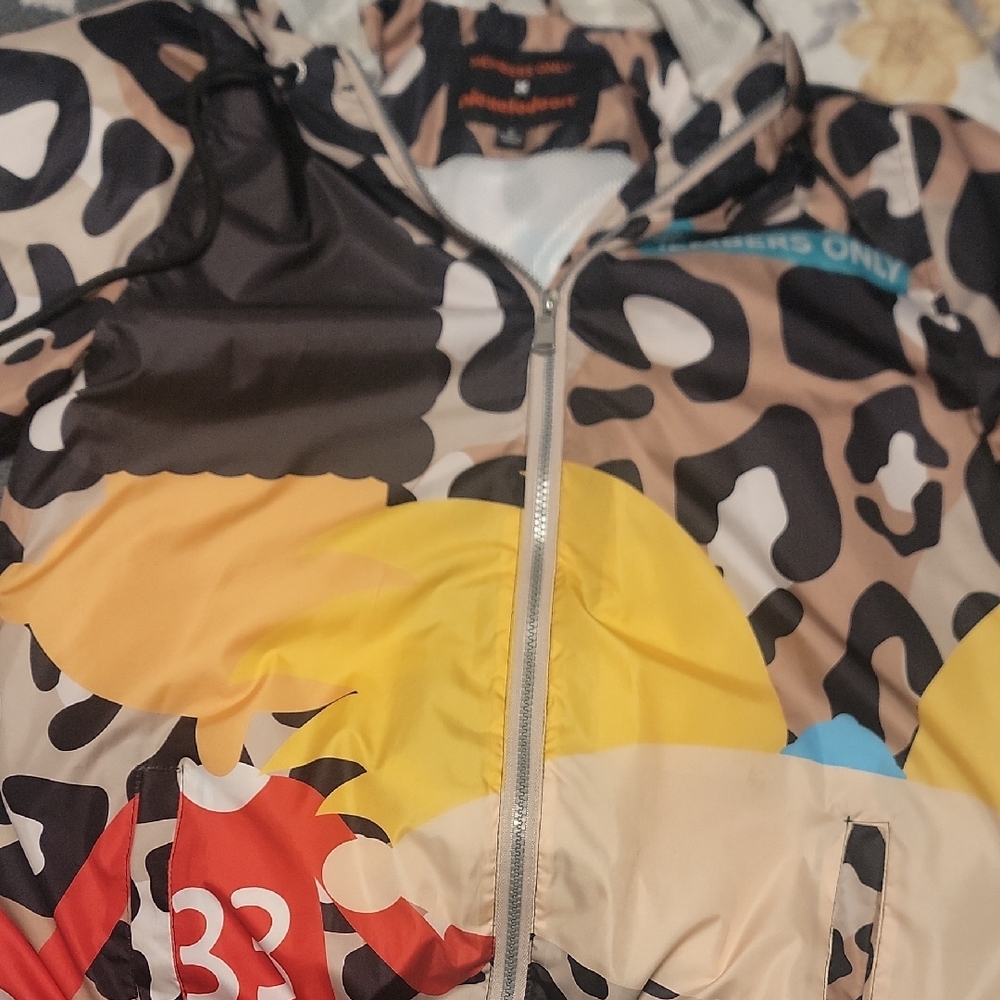 Members Only Multicolor Leopard Print Jacket - image 1